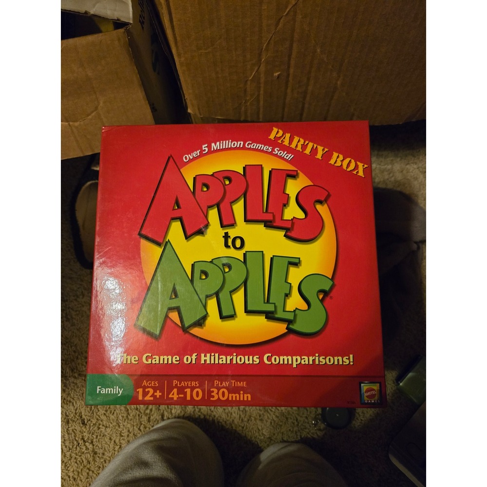 Mattel Apples to Apples Party Box Card Game Family Edition N1384 4-10 Players